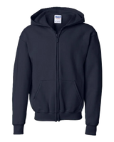 Gildan Heavy Blend Youth Zip Up Hooded Sweatshirt