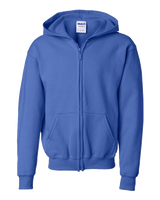 Gildan Heavy Blend Youth Zip Up Hooded Sweatshirt