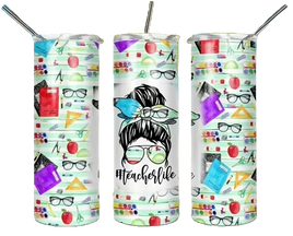 Educator Designs Polar Camel 22 oz. Skinny Tumbler with Slider Lid