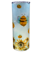 Polar Camel 22 oz. White Sublimatable Skinny Tumbler with Slider Lid