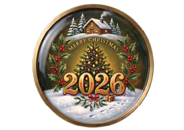 Double Sided Ceramic Christmas Ornaments