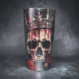 Halloween Skull Queen - 20 oz. Vacuum Insulated Tumbler w/Lid