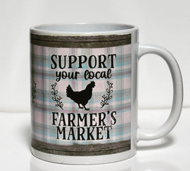 Ceramic Mug - Support your Local Farmer