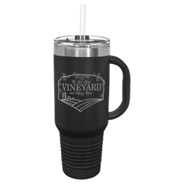 Polar Camel 40 oz. Travel Mug with Handle, Straw Included