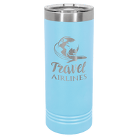 Polar Camel 22 oz. Laserable Skinny Tumbler with Slider Lid